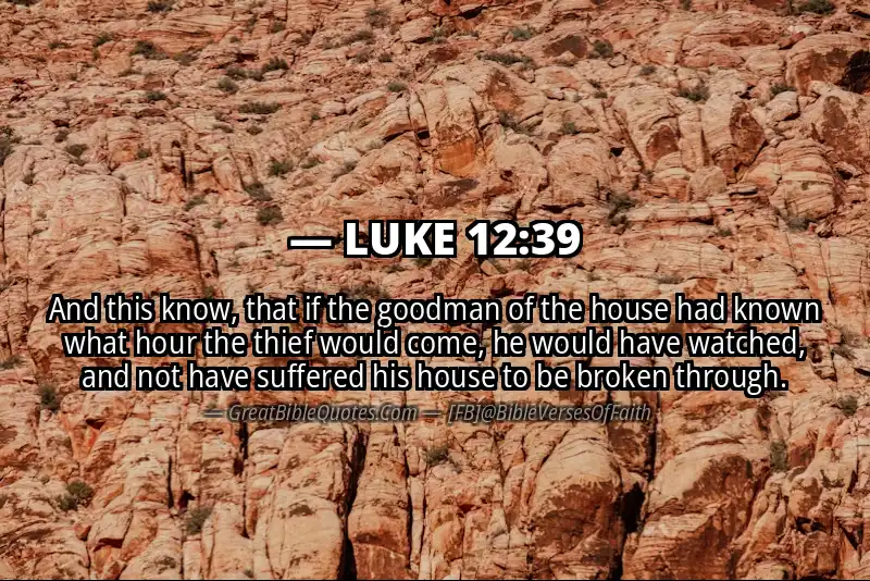 LUKE 12:39 Verse