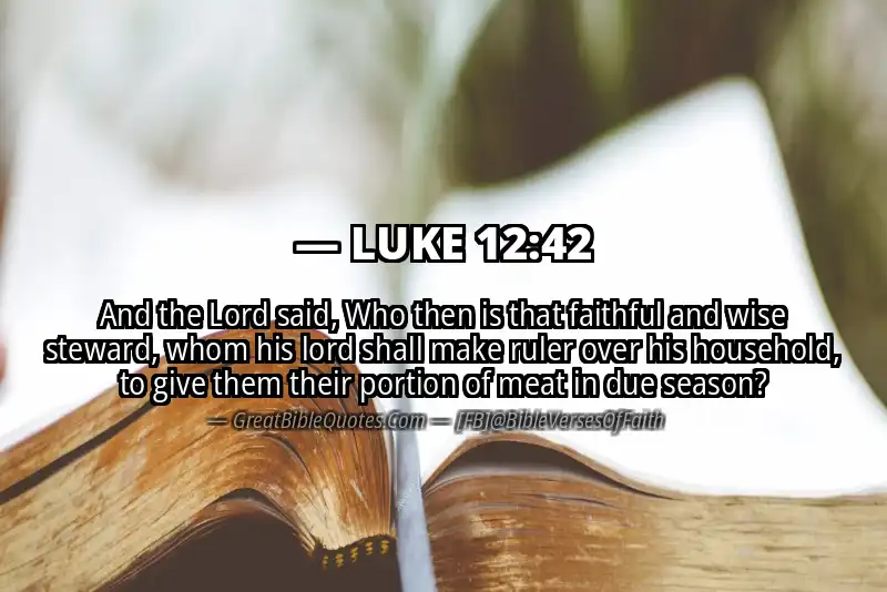 LUKE 12:42 Verse