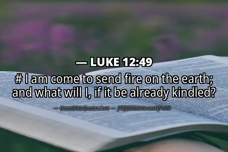 LUKE 12:49 Verse