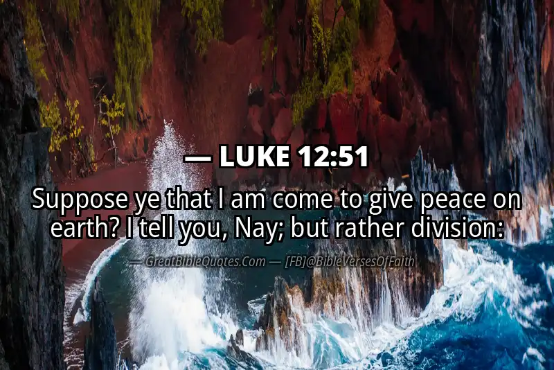 LUKE 12:51 Verse Image