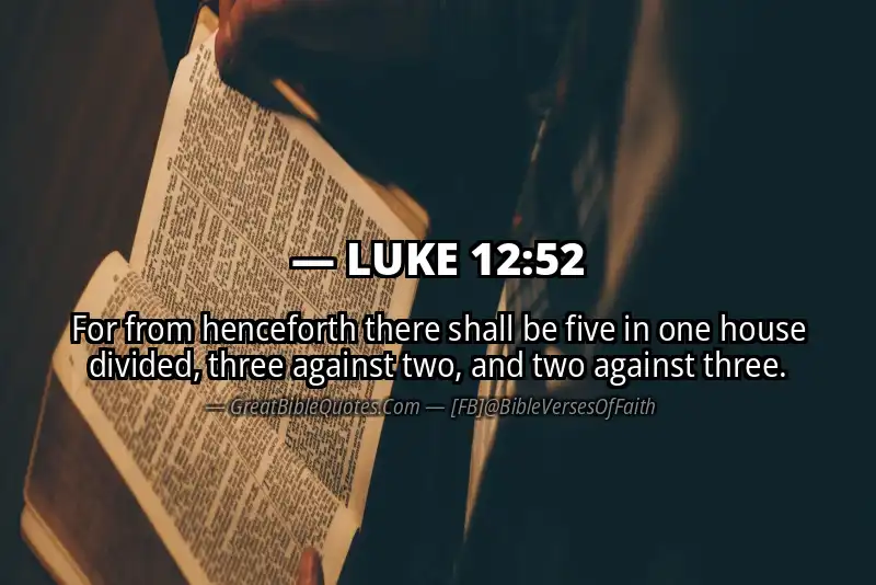 LUKE 12:52 Verse