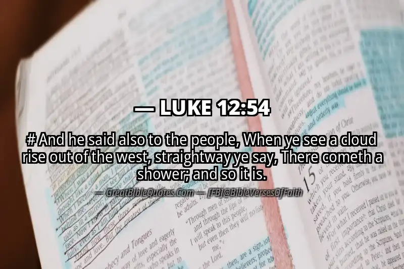 LUKE 12:54 Verse