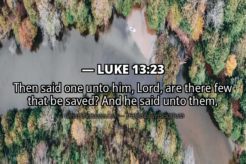 LUKE 13:23 Verse
