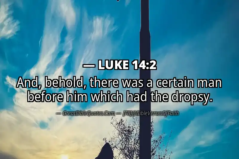 LUKE 14:2 Verse Image