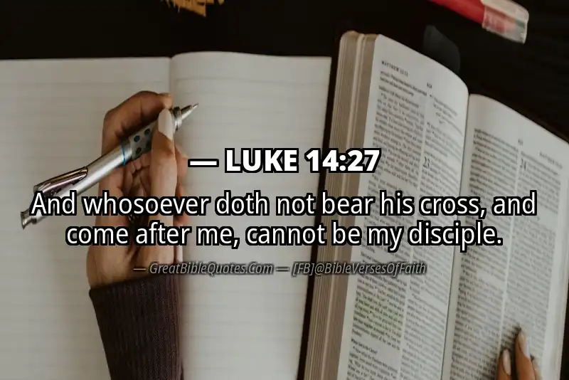 LUKE 14:27 Verse Image