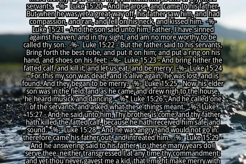 Image for LUKE 15:11-32 Bible verse