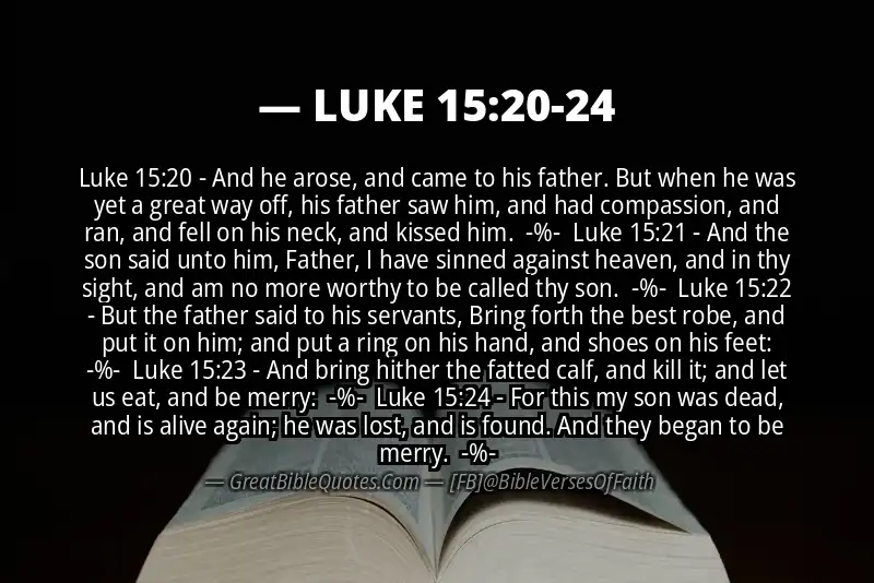 Image for LUKE 15:20-24 Bible verse