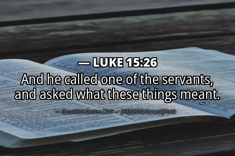 LUKE 15:26 Verse