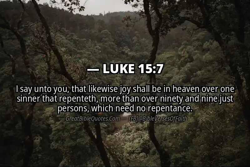 LUKE 15:7 Verse