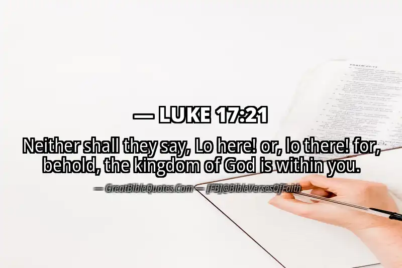 LUKE 17:21 Verse