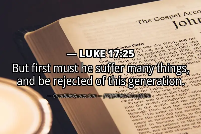 LUKE 17:25 Verse