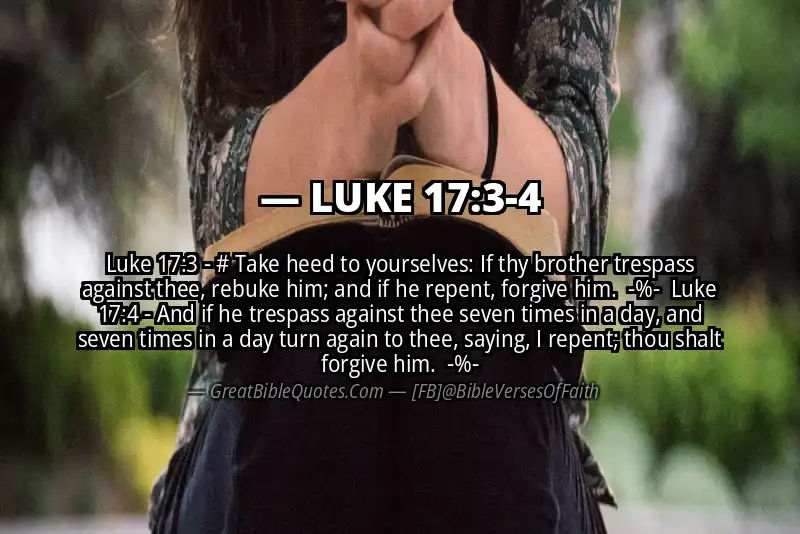 Image for LUKE 17:3-4 Bible verse