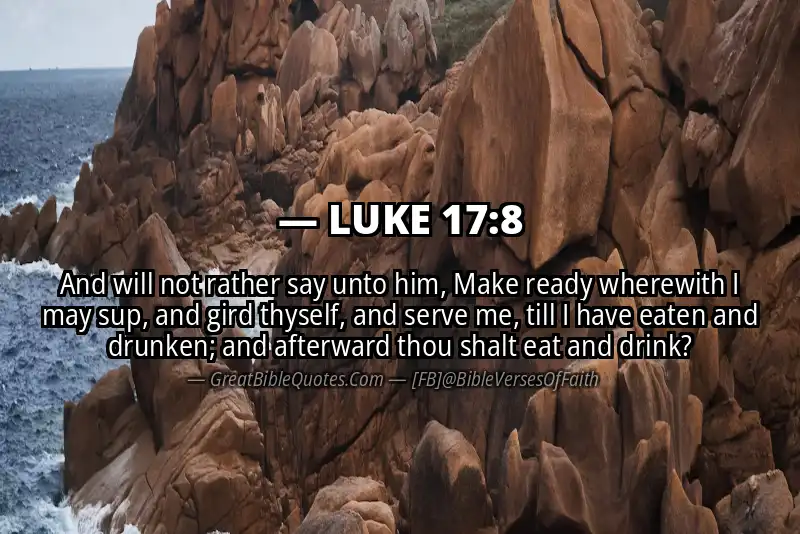 LUKE 17:8 Verse Image