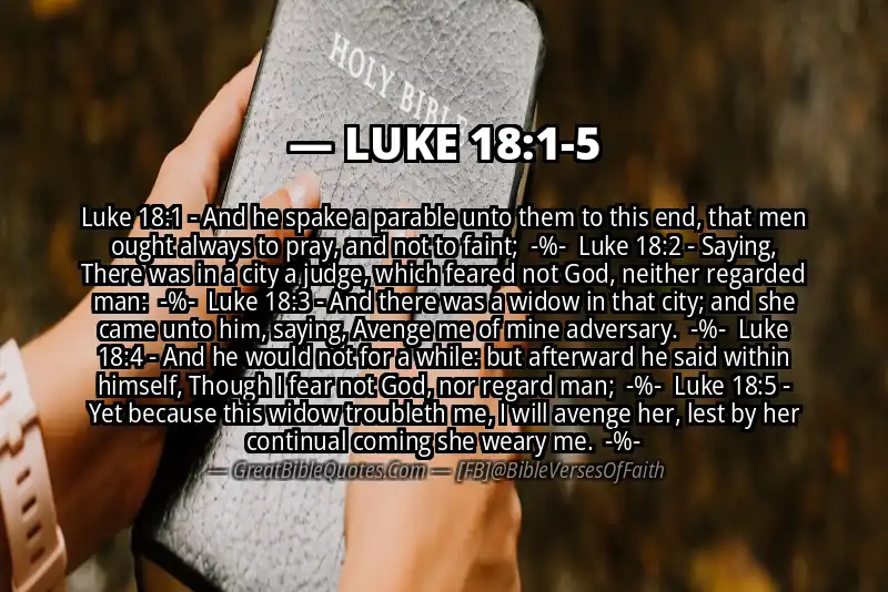 Image for LUKE 18:1-5 Bible verse