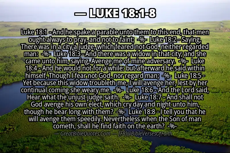 Image for LUKE 18:1-8 Bible verse