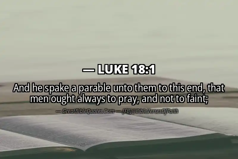 LUKE 18:1 Verse