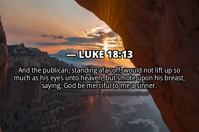 LUKE 18:13 Verse Image
