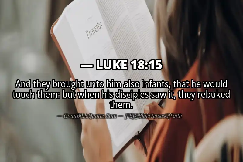 LUKE 18:15 Verse Image