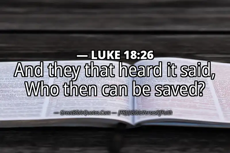LUKE 18:26 Verse
