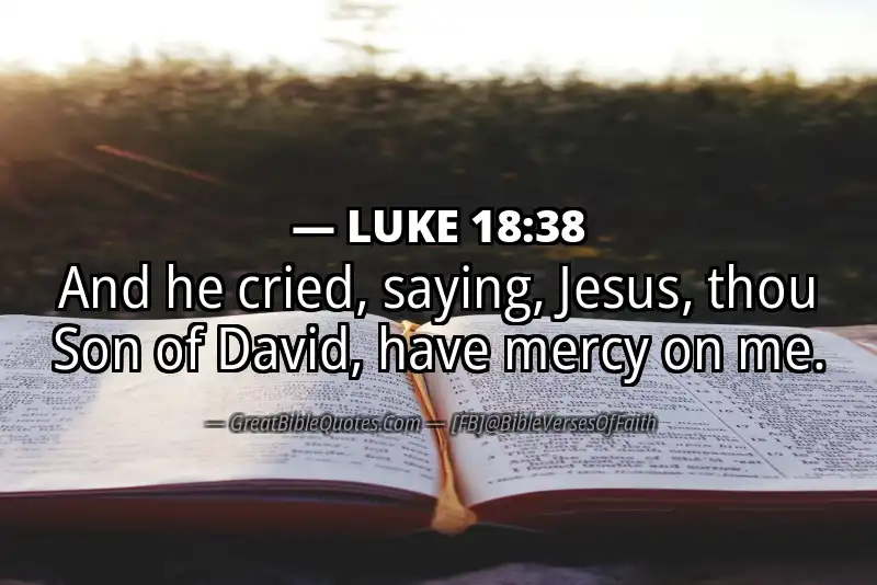 LUKE 18:38 Verse