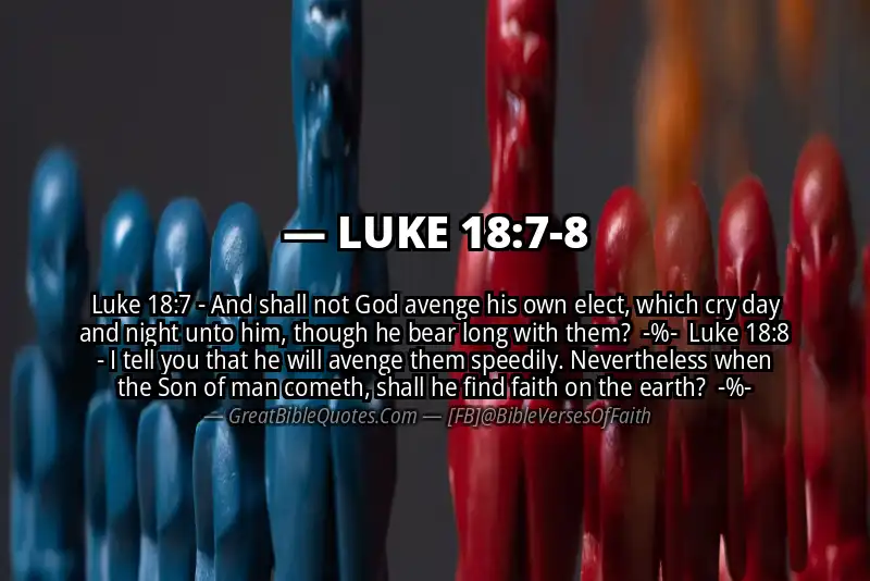 Image for LUKE 18:7-8 Bible verse