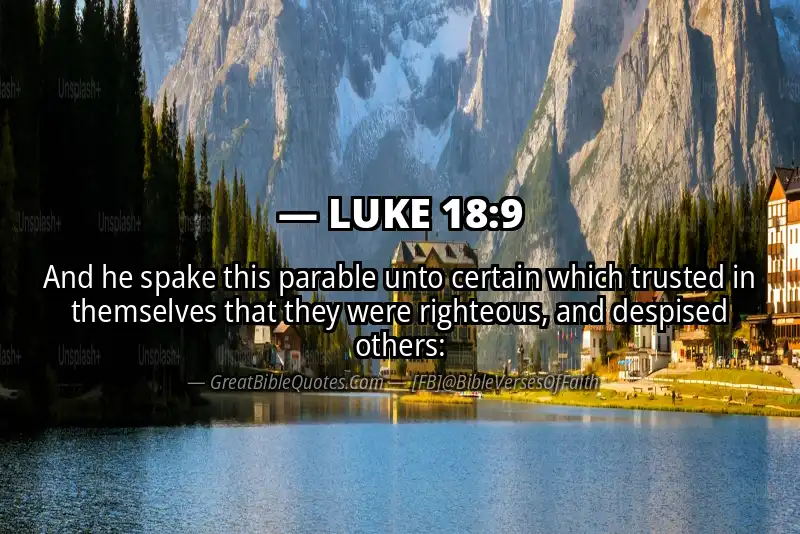 LUKE 18:9 Verse