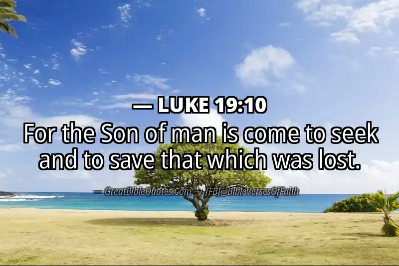 LUKE 19:10 Verse