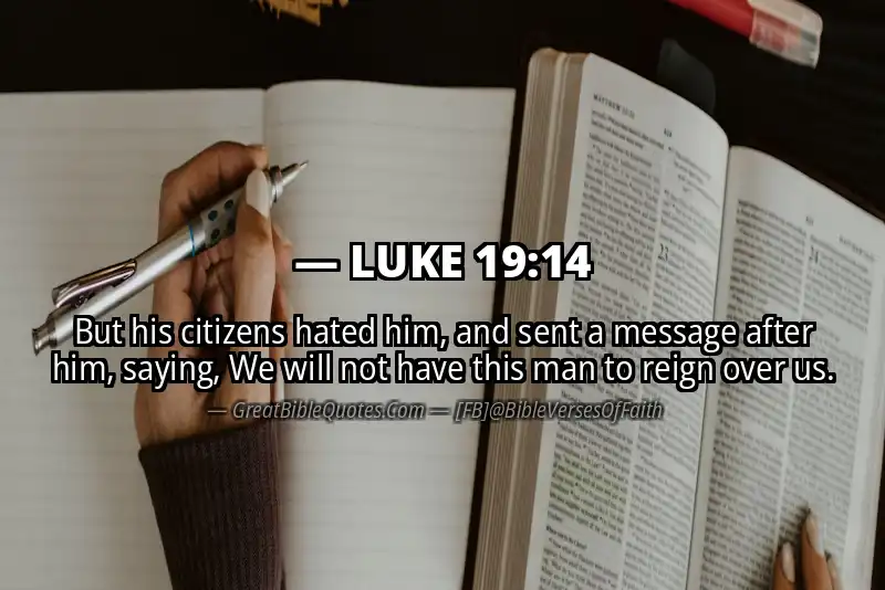LUKE 19:14 Verse