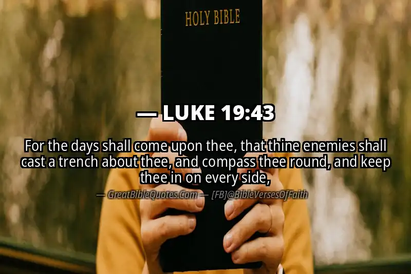 LUKE 19:43 Verse