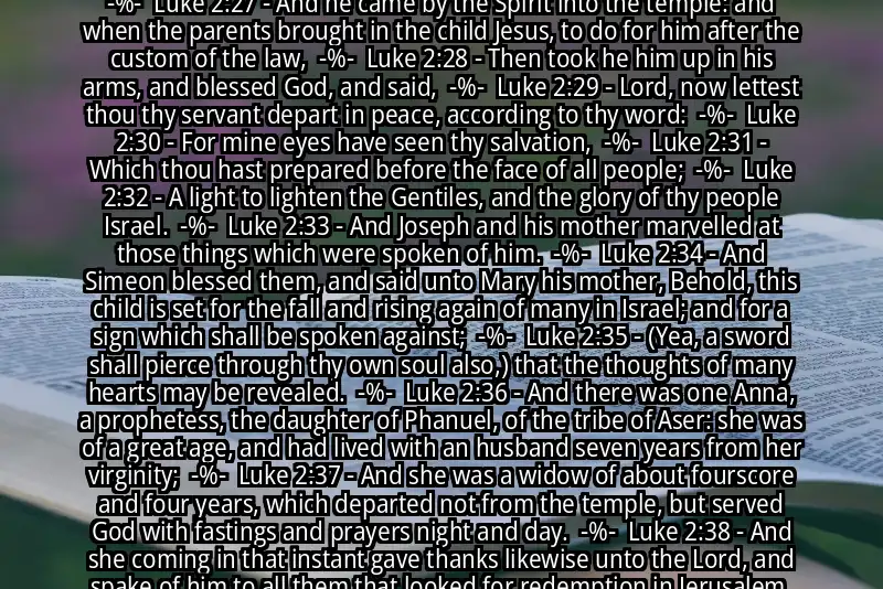 Image for LUKE 2:25-38 Bible verse