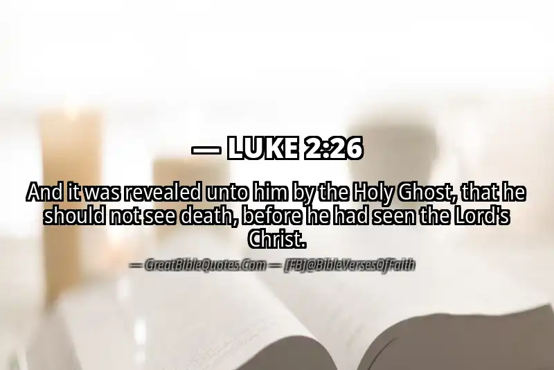 LUKE 2:26 Verse