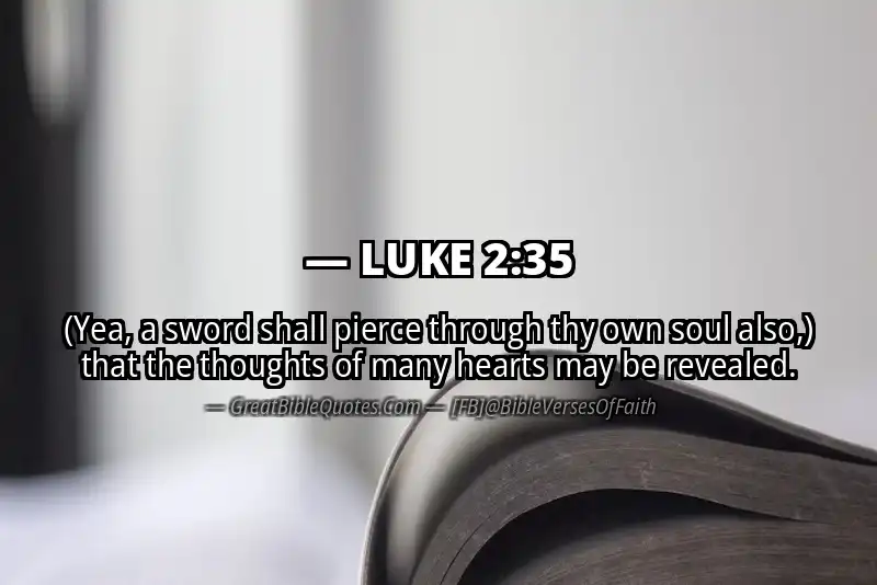 LUKE 2:35 Verse