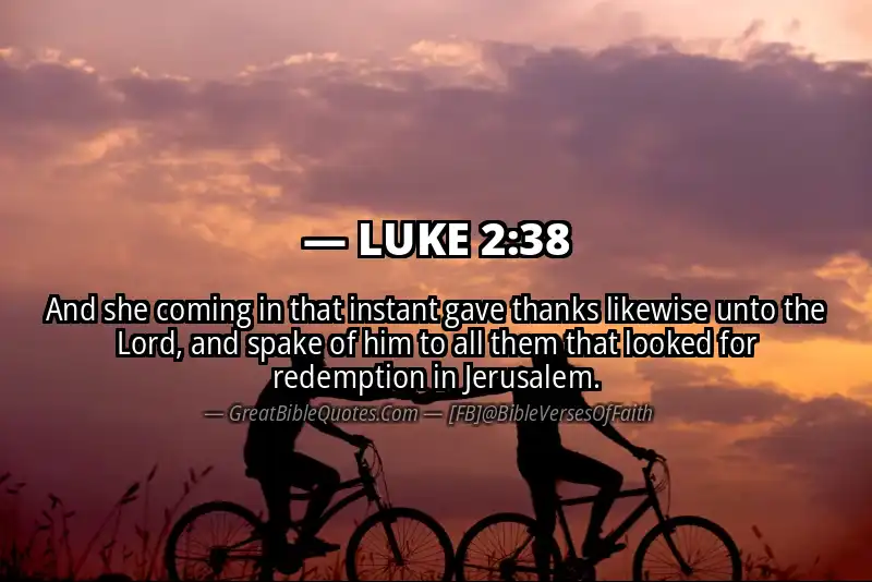 LUKE 2:38 Verse