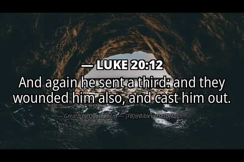 LUKE 20:12 Verse
