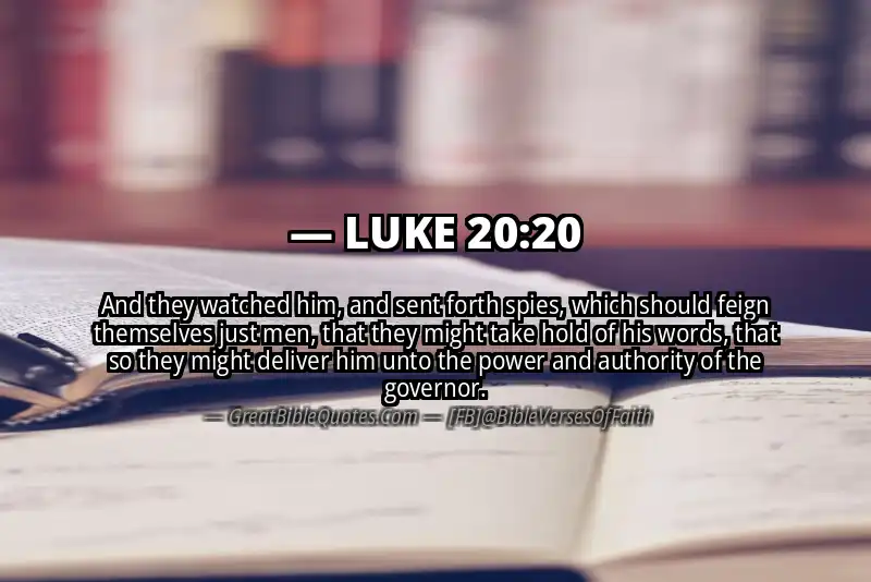 LUKE 20:20 Verse