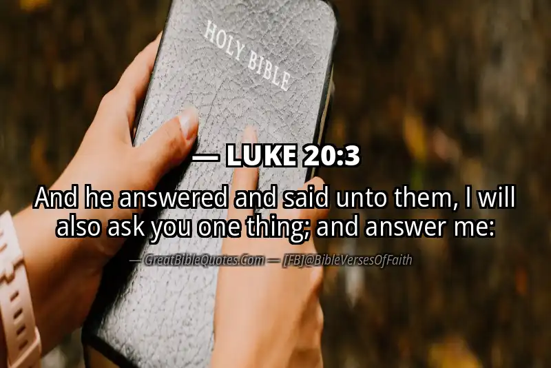 LUKE 20:3 Verse Image