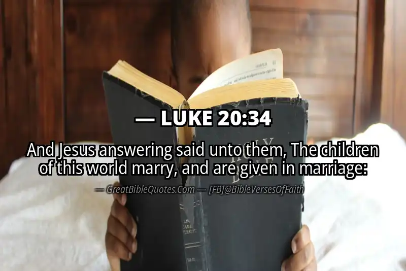 LUKE 20:34 Verse