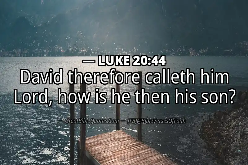 LUKE 20:44 Verse