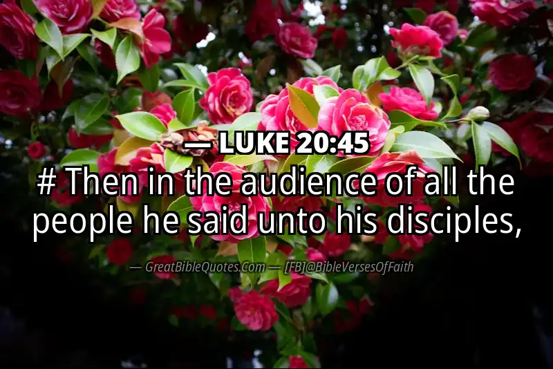 LUKE 20:45 Verse