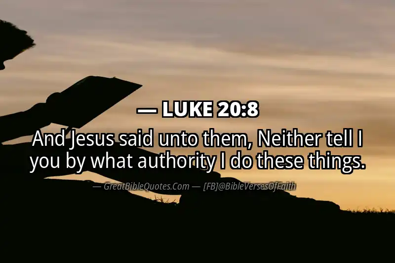 LUKE 20:8 Verse