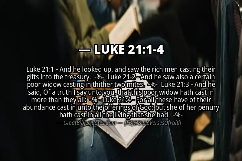Image for LUKE 21:1-4 Bible verse