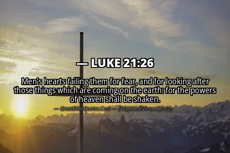 LUKE 21:26 Verse