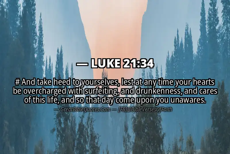 LUKE 21:34 Verse Image