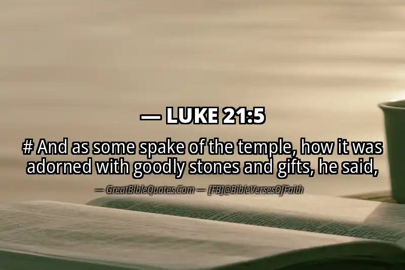 LUKE 21:5 Verse