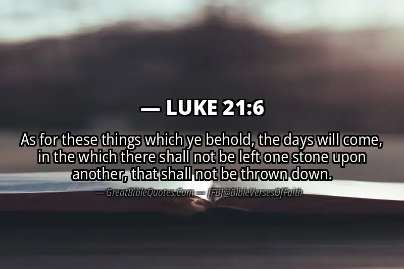 LUKE 21:6 Verse