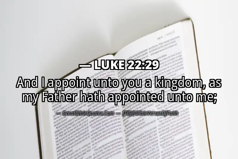 LUKE 22:29 Verse
