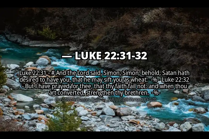 Image for LUKE 22:31-32 Bible verse