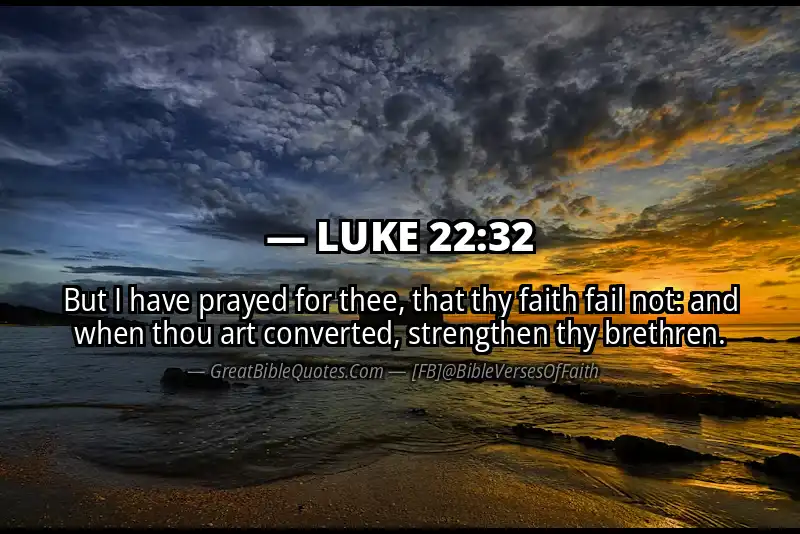 LUKE 22:32 Verse