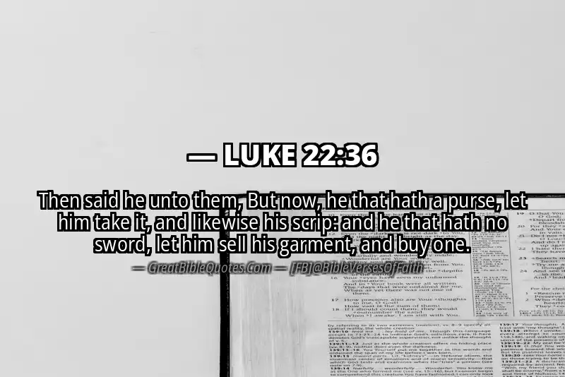 LUKE 22:36 Verse