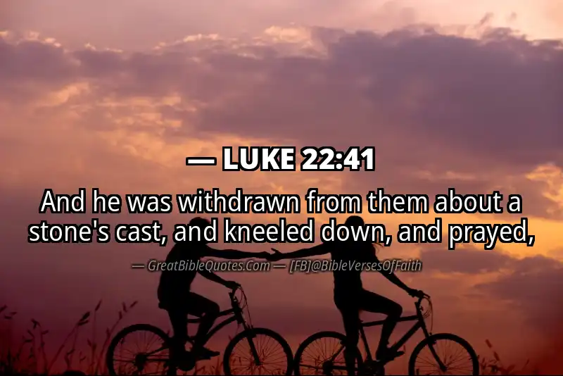 LUKE 22:41 Verse